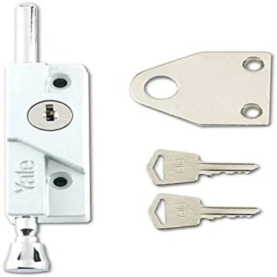 Afbeelding van YALE 8k116 Multi purpose Deur Bout Wit Finish Visi