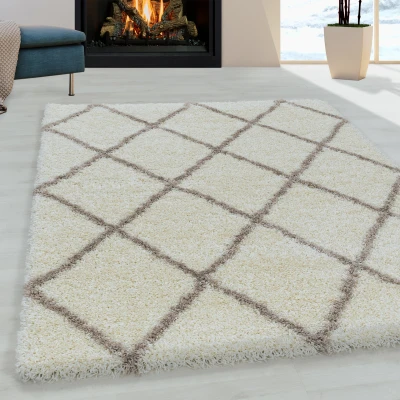 Afbeelding van Harmony Soft Shaggy Hoogpolig Vloerkleed Creme 200x290 cm