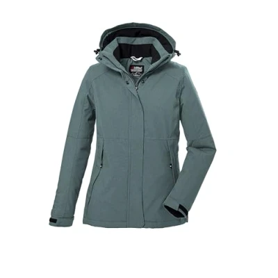 Afbeelding van Killtec winter jas functionele 39702 groen/blauw dames winterjas maat 44