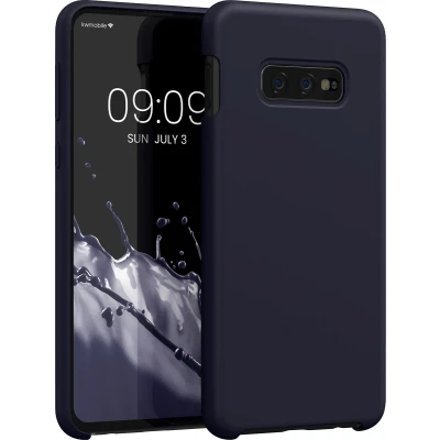 Afbeelding van kwmobile telefoonhoesje geschikt voor Samsung Galaxy S10e Hoesje met siliconen coating Smartphone case in deep ocean