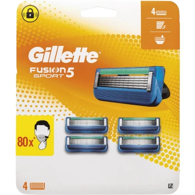 Afbeelding van Gillette Fusion 5 Sport Scheermesjes Opzetstukken 4 Stuks