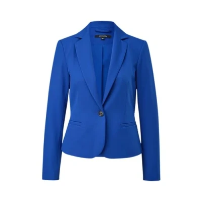 Afbeelding van comma getailleerde blazer blauw