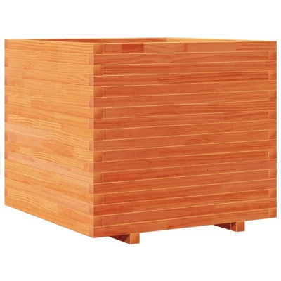 Afbeelding van vidaXL Plantenbak 80x80x72 cm massief grenenhout wasbruin