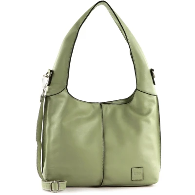 Afbeelding van FREDsBRUDER Leren Schoudertas FB Mini Hobo Bag Ice Green Lichtgroen
