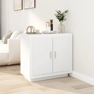 Afbeelding van Dressoir 80x40x75 cm bewerkt hout wit