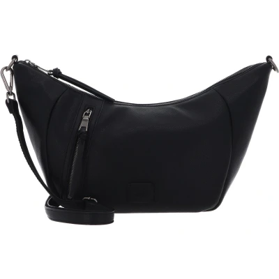 Afbeelding van FREDsBRUDER Leren Schoudertas Bestie Banana Bag Black Zwart