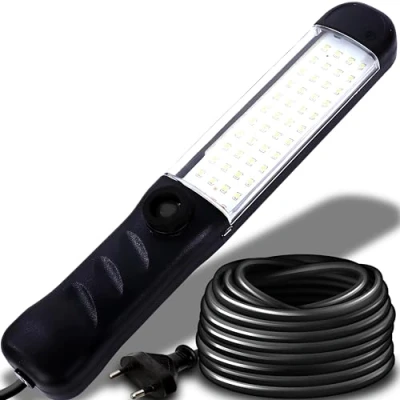 Afbeelding van Retoo Werklamp 1200 lumen handlamp, werkplaatslamp, inspectielamp, bouwlamp, lamp 8 m netsnoer, lampkabel, schakelaar, EU stekker