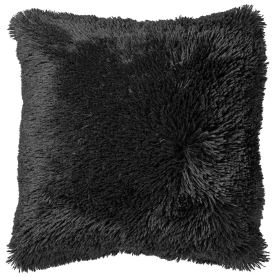 Afbeelding van Dutch Decor FLUFFY Sierkussen 60x60 cm superzacht XL kussen Raven zwart