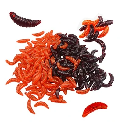 Afbeelding van Senven Biomimetic kunstaas, zachte siliconen, aardworm, worm, simulatie, rode wormen, kunststof, groen, milieu, sterke verleiding, 200 stuks