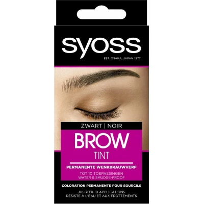 Afbeelding van 3x Syoss Browtint Zwart