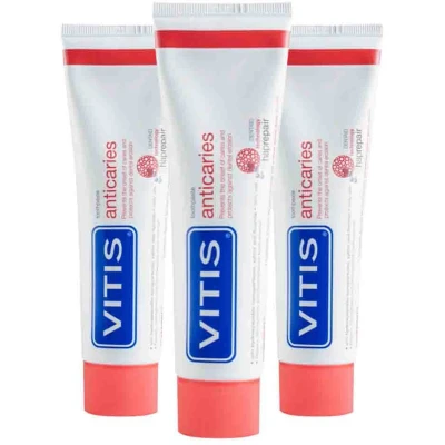 Afbeelding van 3x Vitis Anticaries Tandpasta 75 ml