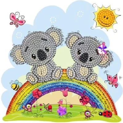 Afbeelding van Crystal Card Kit Diamond painting Koala