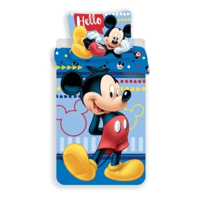 Afbeelding van Disney Mickey Mouse Hello Dekbedovertrek Eenpersoons 140 x 200 cm Multi