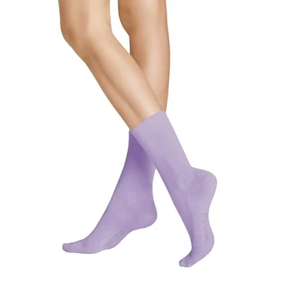 Afbeelding van HUDSON Dames Relax Cotton drukvrije tailleband sokken, Lilac 0107, 35 38 EU