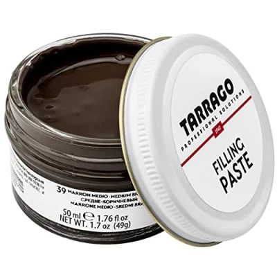 Afbeelding van Tarrago Vulpasta Potje 50 ml om leer, synthetisch leer en rubber te repareren (middenbruin 39)