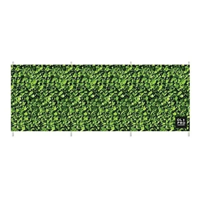Afbeelding van OLPRO Outdoor Leisure Products Stalen compacte windschermen 4 polig compact patroon windscherm 4,8 m lang (Laurel Hedge)