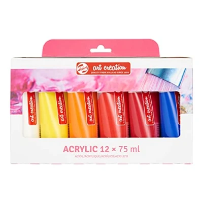 Afbeelding van Talens Art Creation acrylverf tube van 75 ml, set 12 tubes in geas