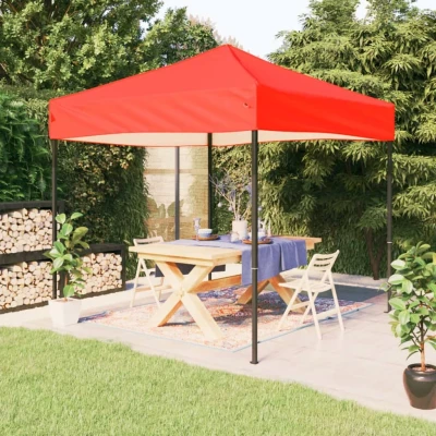 Afbeelding van vidaXL Partytent inklapbaar 2x2 m rood