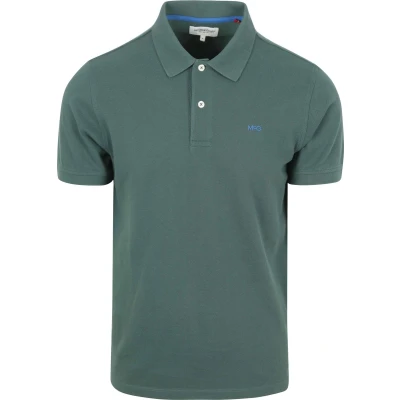 Afbeelding van McGregor Piqué Polo Donkergroen maat M heren met Regular fit Pasvorm Katoen Suitable Herenkleding Poloshirt