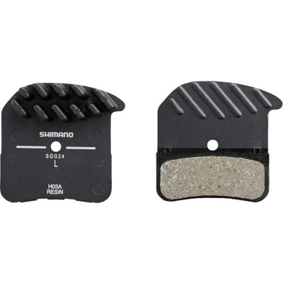 Afbeelding van Shimano Schijfremblokset H03A Resin met koelvinnen