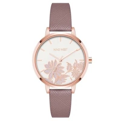 Afbeelding van Nine West Horloge met bandje voor dames, Mauve