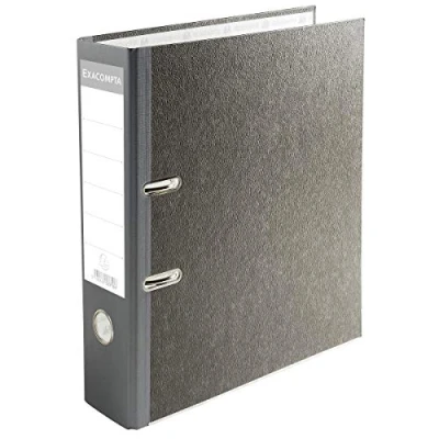Afbeelding van Exacompta 53710E 20x brevordn A4 D70mm P/ch Marb Grå Sp