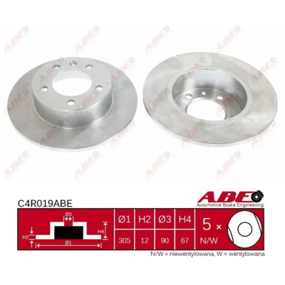 Afbeelding van ABE Remschijven C4R019ABE