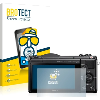 Afbeelding van BROTECT Screenprotector voor Sony Alpha 5000 (DSLR A5000) Folie Beschermfolie matte (2 Stuks)