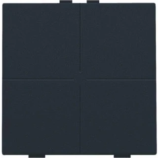 Afbeelding van Niko home control viervoudige drukknop zwart 161 51004