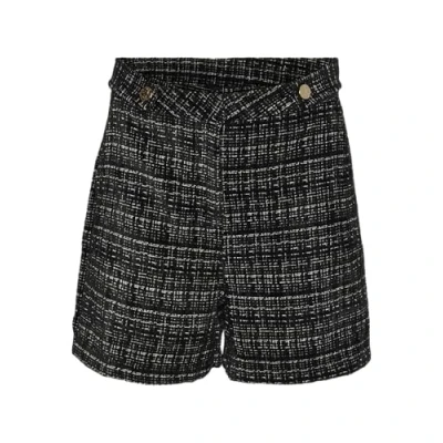 Afbeelding van VERO MODA high waist loose fit short VMCLEVER met paisleyprint zwart