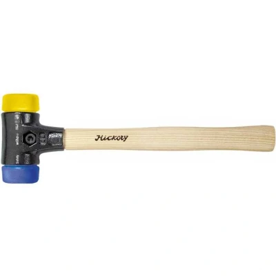 Afbeelding van Wiha Kunststof hamer Safety zacht/middelhard met hickorysteel, rond sl