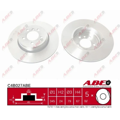 Afbeelding van ABE Remschijven C4B027ABE