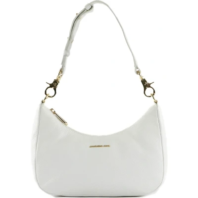 Afbeelding van MANDARINA DUCK Leren Schoudertas Mellow Leather Shoulderbag Optical White Wit