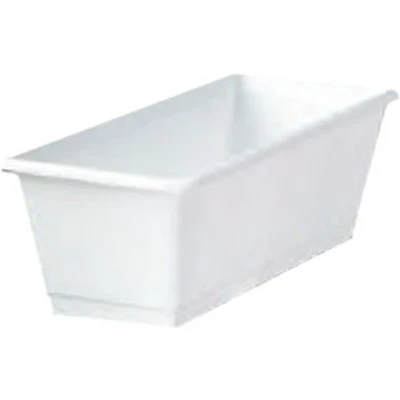 Afbeelding van Plantenbak wit rechthoekig 40 x 17,5 14,5 cm Plantenbakken