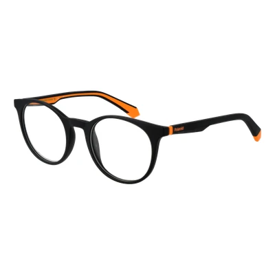 Afbeelding van Polaroid Unisex PLD D476 8LZ Montature da vista Plastica Nero/Arancione Rotonda