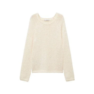 Afbeelding van Mango Manzana Trui offwhite, Dames, Maat: XS, Off white