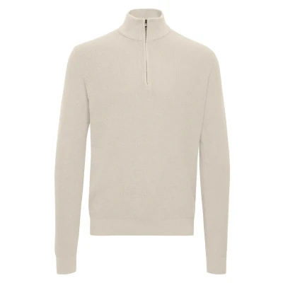 Afbeelding van Blend Bhcodford Halfzipp Trui, Heren, Maat: 3XL, Oyster gray