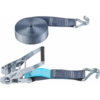 Afbeelding van Connex B34414 sjorband met spanratel en haken, 50 x 8000 mm EN12195 2, belastbaar tot 5000 kg in omsnoering