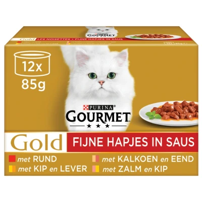 Afbeelding van Gourmet Gold 12 Pack Fijne Hapjes 12X85 GR