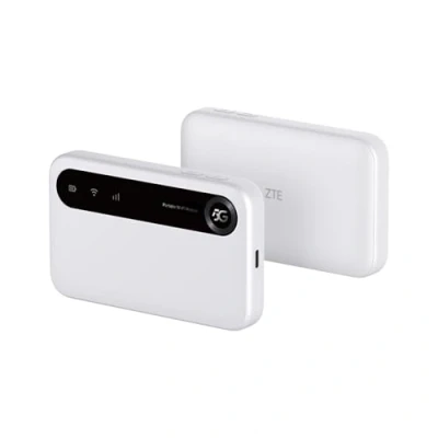 Afbeelding van ZTE U50, 5G draagbaar WiFi toegangspunt met simkaartsleuf, modem router tegen lage kosten voor 32 thuis/professionele apparaten, en 4G+, AX1800 6, tot apparaten