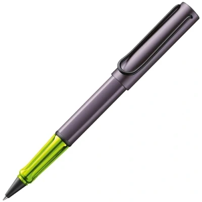Afbeelding van LAMY AL star aubergine Rollerball met transparante, ergonomische greep &amp; lijndikte M lichtgewicht aluminium behuizing inclusief rollerbalvulling 63 in zwart