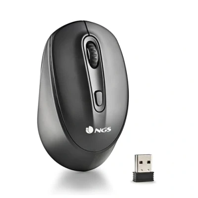 Afbeelding van NGS SMOG RB Oplaadbare Draadloze Multi Apparaat Mmet LED Verlichting, Bluetooth 3.0/5.0 Technologie, 2.4 Ghz, 10m Bereik, 50 uur Batterijlevensduur, in het Zwart