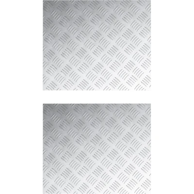 Afbeelding van vidaXL Traplopen Zilver Aluminium 60 x 50 0.2 cm