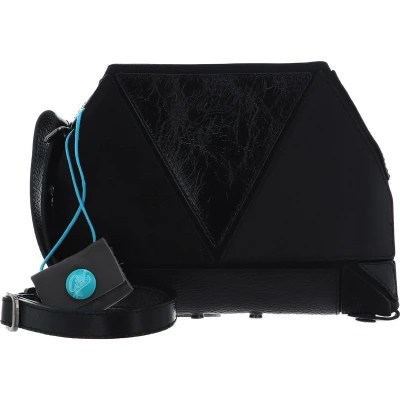 Afbeelding van Gabs Leren Schoudertas Yuuko Momu Sendai Crossbody Bag Nero Zwart