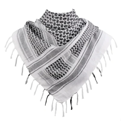 Afbeelding van Explore Land Shemagh Fashion sjaal voor heren, Wit, One Size