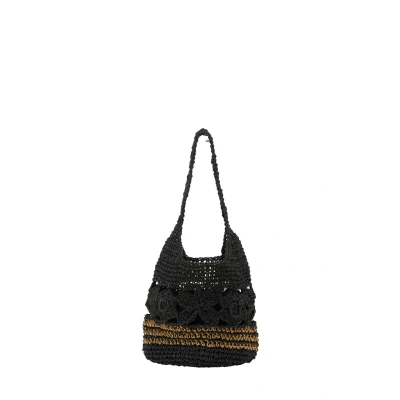 Afbeelding van IZIA Bucket Handtas, Dames, Maat: One Size, Black