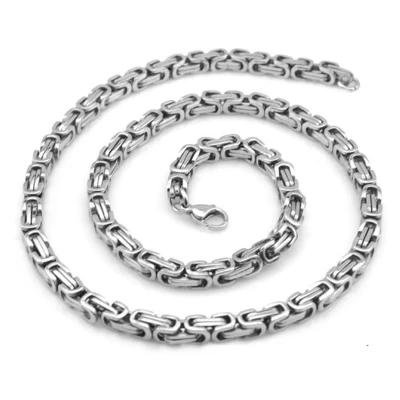 Afbeelding van Koningsketting Heren Stalen Ketting Ø6mm / 55cm