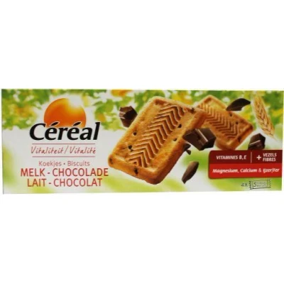 Afbeelding van Cereal Koekjes melk/chocolade 230 g