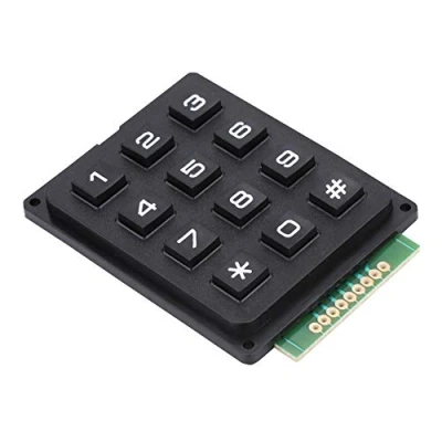 Afbeelding van 3 x 4 matrix toetsenbord membraan module schakelaar met 12 toetsen drukknoppen voor MCU