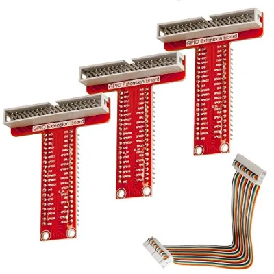 Afbeelding van AZDelivery 3 x 40 Spelden GPIO Breakout Board en compatibele lintkabel compatibel met Raspberry Pi Inclusief E Book!